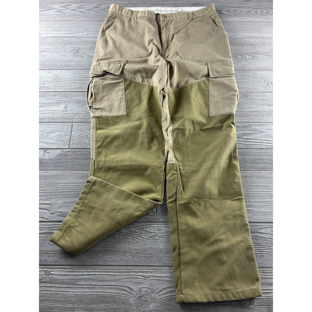 Cabela's Field Pants 36 Reg Tan Fishing Hunting Camping Shooting Cargo Pockets
